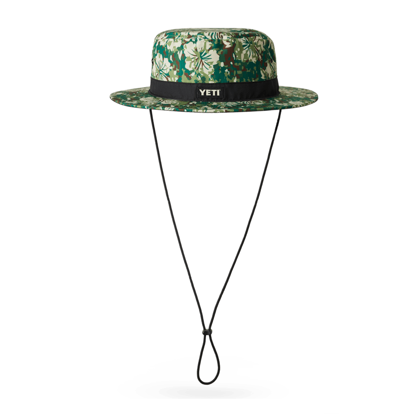 Hibiscus Print YETI® Logo Boonie Hat